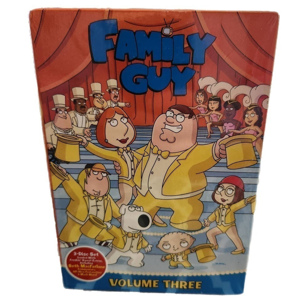 Family Guy Volume 3‎ DVD 3-Disc Set Seth McFarlene Extras